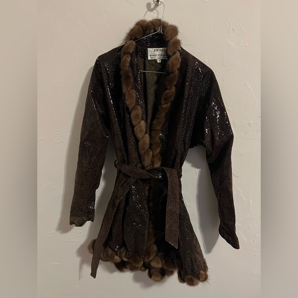 Dero by Rocco D’Amelio mink lapel coat